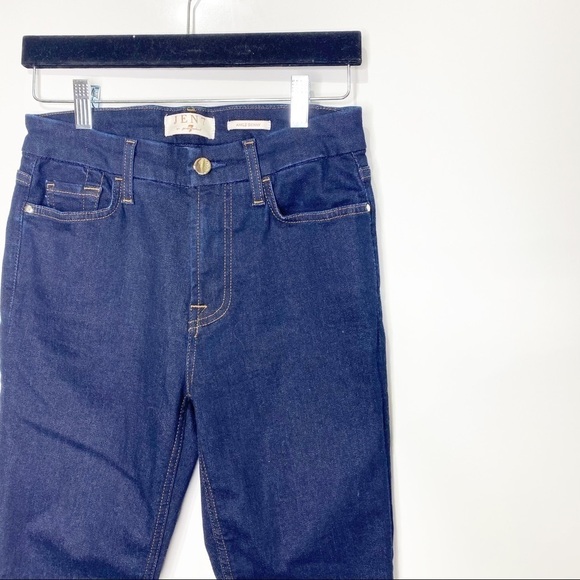 JEN7 by 7FAM Ruffle Hem Ankle Skinny Jeans - Picture 3 of 13